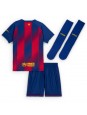 Billige Barcelona Hjemmedraktsett Barn 2025-26 Kortermet (+ Korte bukser)